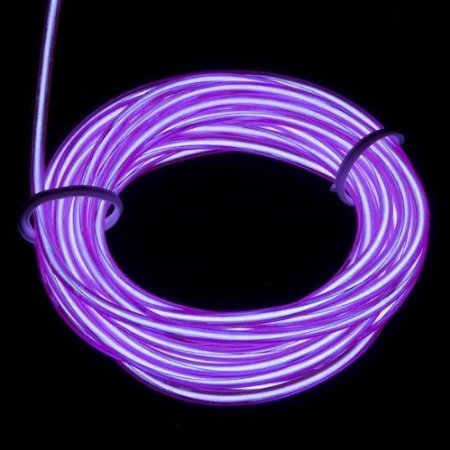 Esky reg 9ft Portable Neon Glowing Strobing Electroluminescent Wires El Wire with Many Color Options PurpleB009ANAFLW