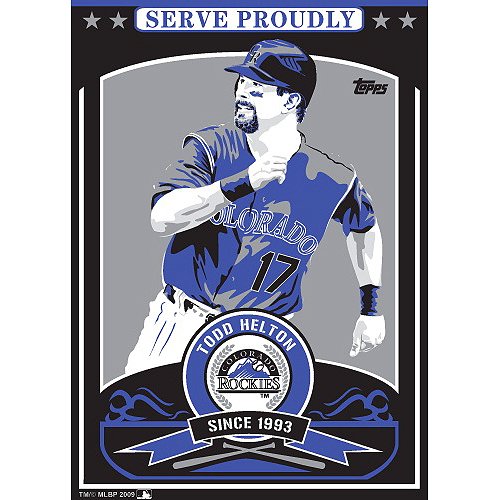 Sports Propaganda Colorado Rockies Todd Helton Limited Edition Screen-Print