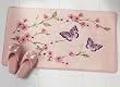 Cherry Blossom & Butterflies Non Slip Bath Rug by Winston Brands