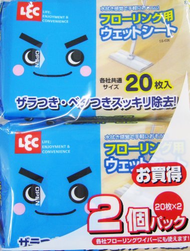 レック フローリング用ウェットシート 20枚 お買い得2個パック SS-010