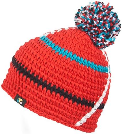 YesBeanie Men's Logic Beanie Knit Hat Pom Pom One Size Red
