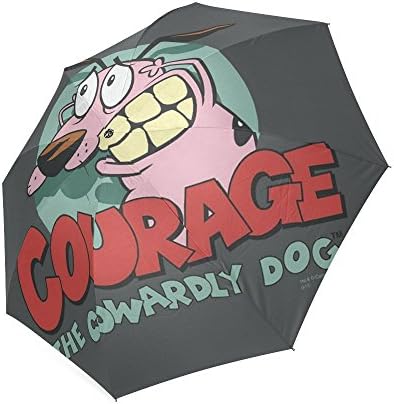 Hot Custom Courage The Cowardly Dog Foldable Umbrella Sun Or Rain Anti-UV Umbrella For Business, Men, Women
