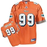 Reebok Miami Dolphins Jason Taylor Replica Alternate Jersey