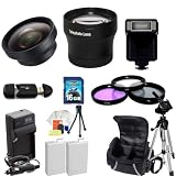 Huge Ultimate Accessory Kit for the Canon T2i 550d Digital Slr Camera.the Kit Includes 2 Lenses, Filters, 16gb Sd Card, 2 Extended Life Batteries , Carrying Case, Tripod, Flash Plus Much More