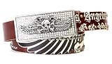 Smet - Smet Mens Belt "Army Wings" in Brown