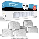 di Oro Caffè Activated Charcoal Water Filter Cartridge for Keurig 2.0 Brewers - (6-Pack) 1-Year Supply