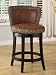 Armen Living Lisbon 30" High Swivel Seat Leopard Print Bar Stool