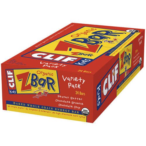 Clif Kid - Organic Zbar, Variety Pack Peanut Butter, Chocolate Brownie, Chocolate Chip, 24... by Clif Bar & Company.