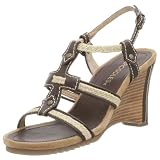 Aerosoles Womens Swish Bone T-Strap Wedge Sandal