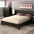 South Shore 3577-203 Gravity Queen Platform Bed, Ebony