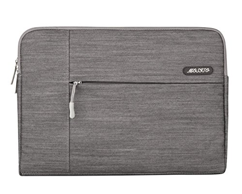 Laptop Sleeve, Mosiso Gray Denim Fabric 13-13.3 Inch Laptop / Notebook Computer / MacBook / MacBook Pro / MacBook Air Sleeve Case Bag Cover, Gray
