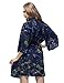 Skyfitting Women's Cotton Short Kimono Robe, Short Length Bridesmaid Robes