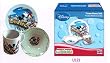 Mickey and Minnie 3 Pc Porcelain dinner Set in Printed Gift box, 8 oz Mug, 7.5 Rim Plate, 5.5" Bowl (No Florida)