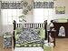 Lime Funky Zebra Baby Bedding 9pc Crib Set