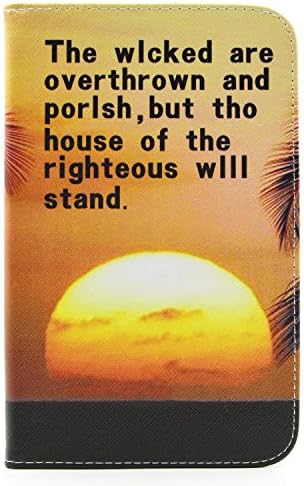 Galaxy Tab 3 Lite 7.0 Case, New [Card Slots] [Stand Feature] Colorful Premium Flip Side Folio Style Foldable PU Leather Wallet Case Skin Cover Protection for Samsung Galaxy Tab 3 7.0 Lite T110 T111 T113 T116 + One Stylus - [The Setting Sun Pattern Design]