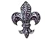 Amethyst Purple Fleur-De-Lis Sign Symbol Fashion title=