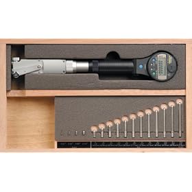 Mitutoyo 511-521 LCD Bore Gage, 1.8-4" Range, 0.00005" Resolution, +/- 0.00012" Accuracy