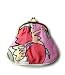 tolle geldb�rse vom trendlabel friis company in retro-click-
beutelform. aus fester baumwolle mit 
angesagtem multi-
colour-print, goldfarbener verschluss, 14x15cm. passend