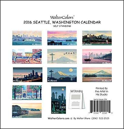 2016 Calendar Seattle WA