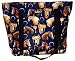 Horses and Horse Tote Bag Cotton with WATERPROOF LINING UNDERSIDE