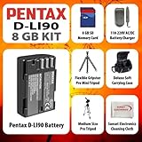 Pentax D-Li90 8GB KIT for Pentax K-7 Digital SLR Camera including Pentax D- ....