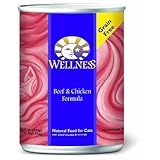 Wellness Canned Cat Food, Beef and Chicken Recipe, 12-Pack of 12-1/2-Ounce Cans