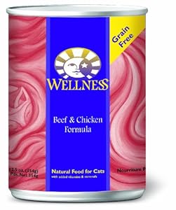 Wellness Canned Cat Food, Beef and Chicken Recipe, 12-Pack of 12-1/2-Ounce Cans Wellness Canned Cat Food, Beef and Chicken Recipe, 12-Pack of 12-1/2-Ounce Cans