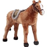 座れるぬいぐるみ(耐加重80KGまで)『アニマルシリーズ うま』【FBC】(#9841958-82480)サイズ：幅23×奥64×高71cm