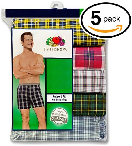 Fruit of the Loom Men's Woven Boxer Shorts Boxers Underwear