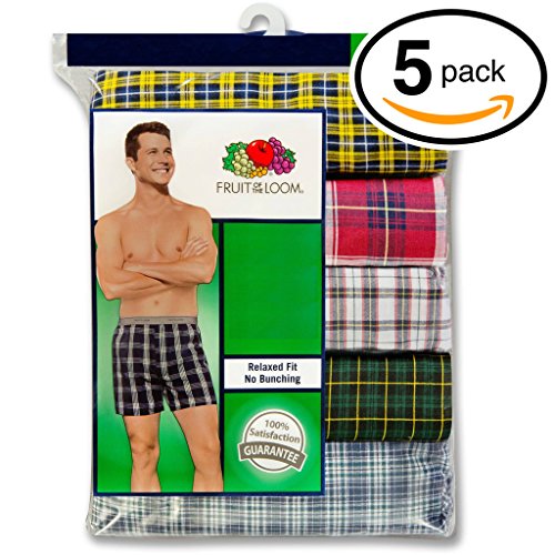 Fruit of the Loom Men's Woven Boxer Shorts Boxers Underwear