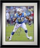 Shawne Merriman San Diego Chargers -Powder Blue Jersey- 8x10 Autographed Photograph