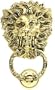 Lost Wax Cast Brass Lion Head Door Knocker