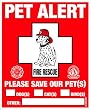 Pet Safety Alert window Decal - 2 pack Pet Safety Alert window Decal - 2 pack