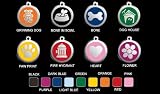 Pet Supplies : Custom Engraved Stainless Steel with Enamel Pet I.D. Tag - Large