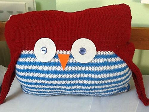 Hand Knit Owl Cushion / Pillow