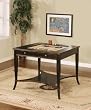Masterpiece Antique Black Game Table with Game Pieces By Powell Furniture