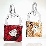 Square with Heart or Star Keychain