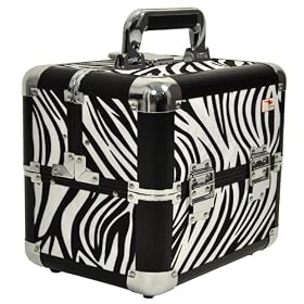 Roo Zebra Beauty Box Make Up Case - The Zulu