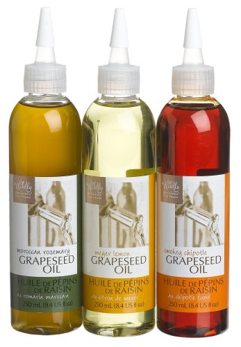 Wildly Delicious Grapeseed Oil Trio Box - 8.4-Ounce Smokey Chipotle Oil, 8.4-Ounce Meyer... by Wildly Delicious