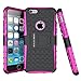iPhone 6s Case, BUDDIBOX [Wave Belt Series] Slim Belt Clip Holster Rugged Durable Protective Case with Kickstand for Apple iPhone 6 and 6s, (Pink)