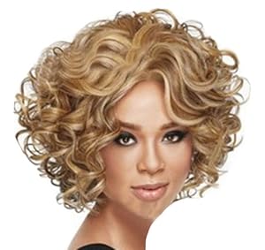 Cool2day Fashion Women Short Curly Hair Party Full Wig(Model:JF011282)
