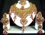 Imitation Pink Polki and Stones Studded Jodha Akbar Jewelry Se