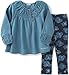 Calvin Klein Girls' Denim A Line Tunic with Leggings Set