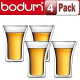 51Iy VAiYRL. SL160  Bodum 4547 10US Assam Double Wall Cooler/Beer Glass Four  Pack 13 Oz.