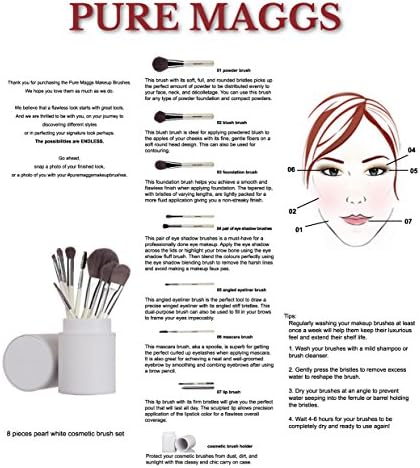 Pure Maggs Lip Brush - Ultimate Brush for Longer Lasting Lipstick - Firm Bristles for Smoother Lip Color Application - Hygienic Cool Metallic Design - Order Now and Enjoy Big Savings