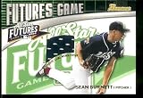 2003 Bowman Futures Game Sean Burnett Game Jersey Pittsburgh Pirates Baseball Card - Mint Condition - Shipped In Protective ScrewDown Case!