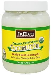 Nutiva Certified Organic Extra Virgin Coconut Oil -- 54 fl oz