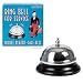 Tap Bell -Desk Bell - Nickle Plated, Black base