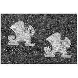 Logo Art Notre Dame Fighting Irish Sterling Silver Team Logo 1/2 Dangle Earring
