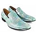 Men Genuine Leather Mens Metallic Textured Slip-on Loafers Shoes